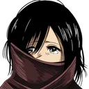 aotComfyMikasa Discord Emoji
