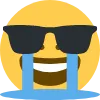 Crying Sunglasses Discord Emoji