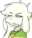 Asriel_Thinking Discord Emoji