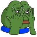Pepe Face Palm pepefacepalm Discord Emoji
