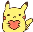 PIKACHUloveliebeherzheartpokemon