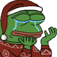 PepeHandsChristmas Discord emoji