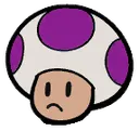 Purple Sad Discord Emoji