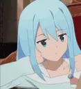 Aqua Bored Discord Emoji