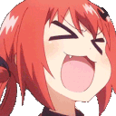 SataniaLaugh animated GIF emoji | Absolute Fansub