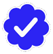 Blue Check Dark Discord Emoji