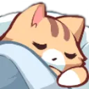 Cat Sleep cat_sleep Discord Emoji