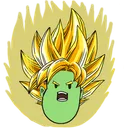 9900_super_saiyan_bean Discord Emoji