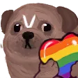 kmPrideDog Discord Emoji