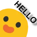BlobSayHello Discord Emoji