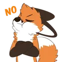 Fox No Discord Emoji