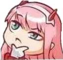 Zerotwo Thinking Discord Emoji