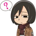 MikasaConfused Discord Emoji
