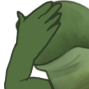 FrogeFacePalm Discord emoji