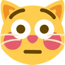 Flushed Cat flushed_cat Discord Emoji