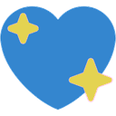 2_TLT_Blue_sparkling_heart Discord emoji