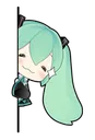 Miku Peek MikuPeek Discord Emoji