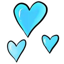 xxhearts_blue_donotsteal Discord Emoji