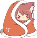 NekoComfyOrange Discord Emoji