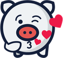 piggy_blow_heart Discord emoji