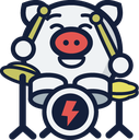 piggy_musician_full Discord emoji