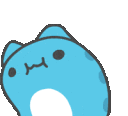 Blue Cat Wiggle Discord Emoji