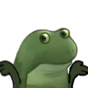 FrogeShrug Discord Emoji