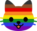 PrideCatFace Discord Emoji