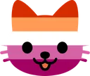 LesbianCatFace Discord Emoji