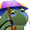 GifFrogeSadRain Discord emoji