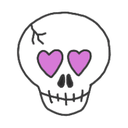 purple_skullhearteyes Discord emoji