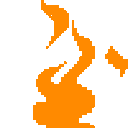 Orange Fire Discord Emoji