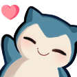 PokeSnorlaxHappyLove Discord emoji