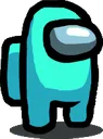 Au Standing Cyan Discord Emoji