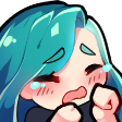 CT_AnimeBlueHairCry Discord emoji