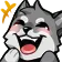 Wolf Laugh wolflaugh Discord Emoji