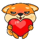 Bushiba_hearthug Discord emoji