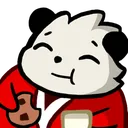Panda Santa Cookie Discord Emoji