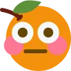 2152 Flushed Orange Discord Emoji