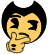 bendy_think Discord emoji