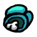 Cyan Dead Discord Emoji
