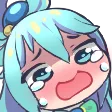 Crying Aqua cryingaqua Discord Emoji