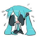DJHatsuneMikuSadCry Discord Emoji