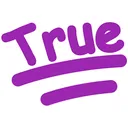 true