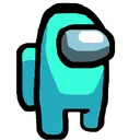 Crewmate Cyan Discord Emoji