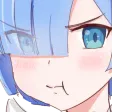 Rem Pout Discord Emoji