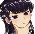 Komi Think Discord Emoji