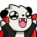 Panda Vampire Discord Emoji