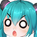 MikuShocked Discord emoji