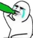 sad_drinking Discord Emoji